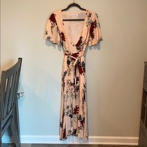 Maxi wrap dress